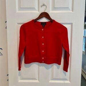 Lands' End Red Women's Cardigan